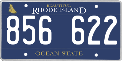 RI license plate 856622