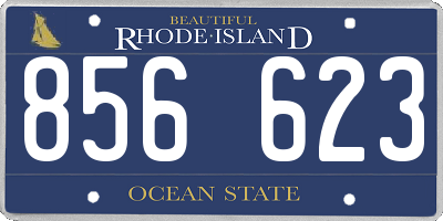 RI license plate 856623