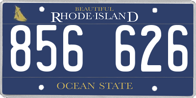 RI license plate 856626