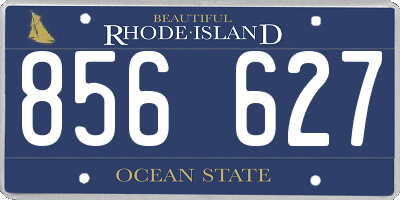 RI license plate 856627
