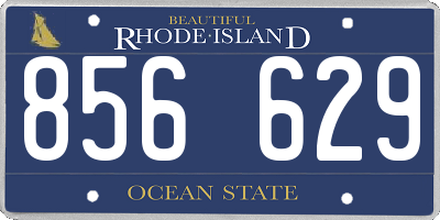 RI license plate 856629