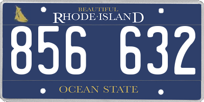 RI license plate 856632
