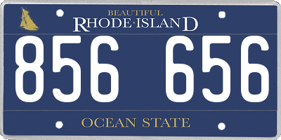 RI license plate 856656