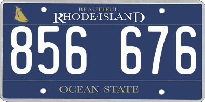 RI license plate 856676