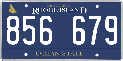 RI license plate 856679