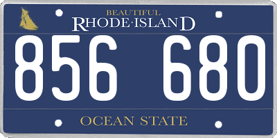 RI license plate 856680