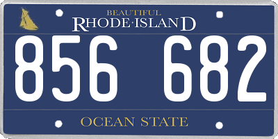 RI license plate 856682