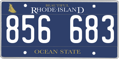 RI license plate 856683
