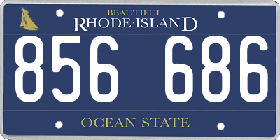 RI license plate 856686