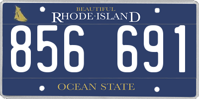 RI license plate 856691