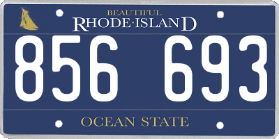 RI license plate 856693