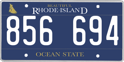 RI license plate 856694