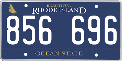 RI license plate 856696