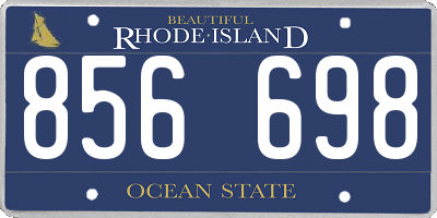 RI license plate 856698