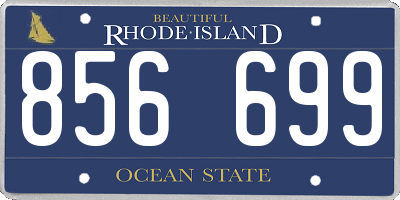 RI license plate 856699