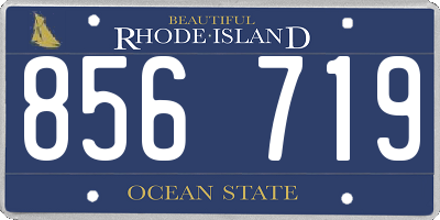 RI license plate 856719