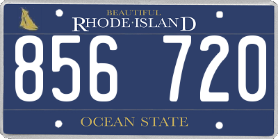 RI license plate 856720