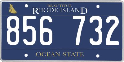 RI license plate 856732