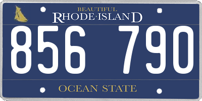 RI license plate 856790