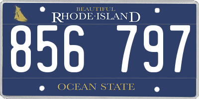RI license plate 856797