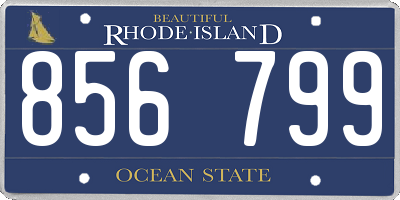 RI license plate 856799