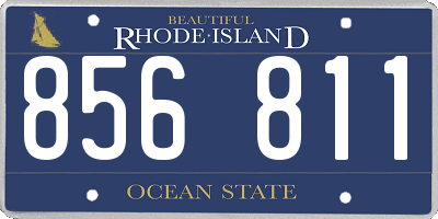 RI license plate 856811