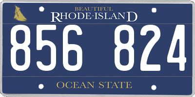 RI license plate 856824