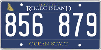 RI license plate 856879