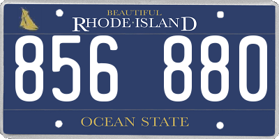RI license plate 856880