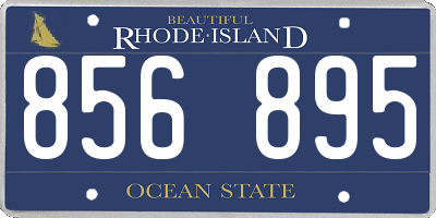 RI license plate 856895