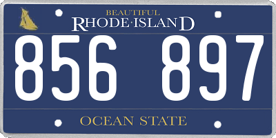 RI license plate 856897