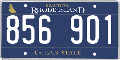 RI license plate 856901
