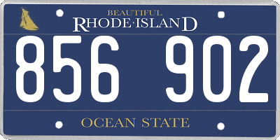 RI license plate 856902