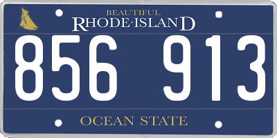 RI license plate 856913