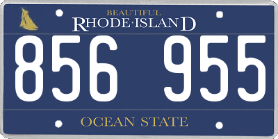 RI license plate 856955