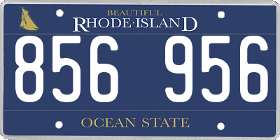 RI license plate 856956