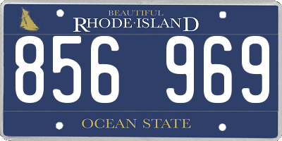 RI license plate 856969