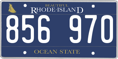 RI license plate 856970
