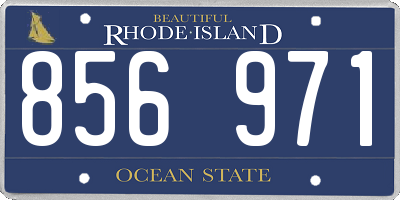 RI license plate 856971