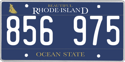 RI license plate 856975