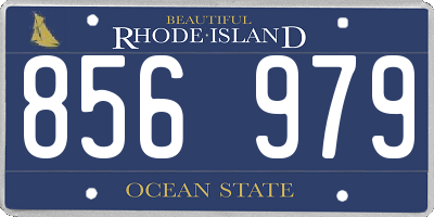 RI license plate 856979