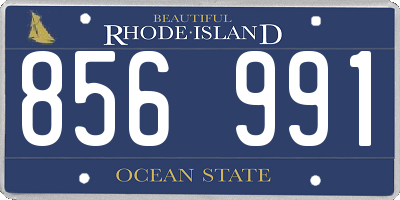 RI license plate 856991