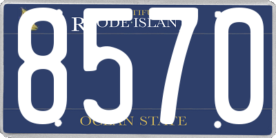 RI license plate 8570