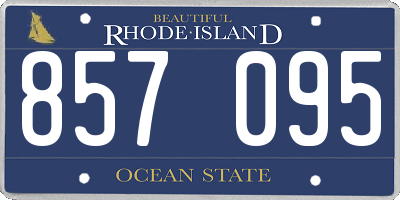RI license plate 857095