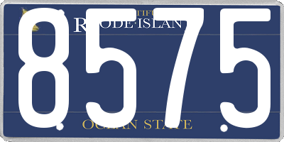 RI license plate 8575