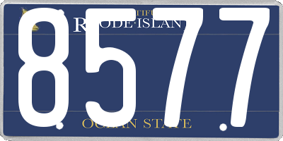 RI license plate 8577