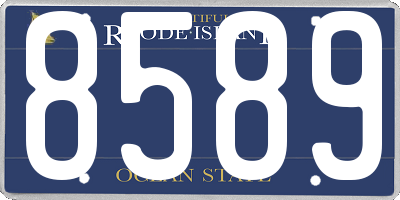 RI license plate 8589