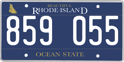 RI license plate 859055