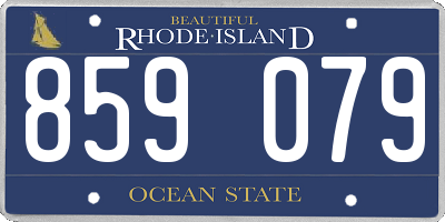 RI license plate 859079