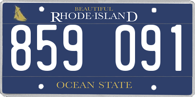 RI license plate 859091